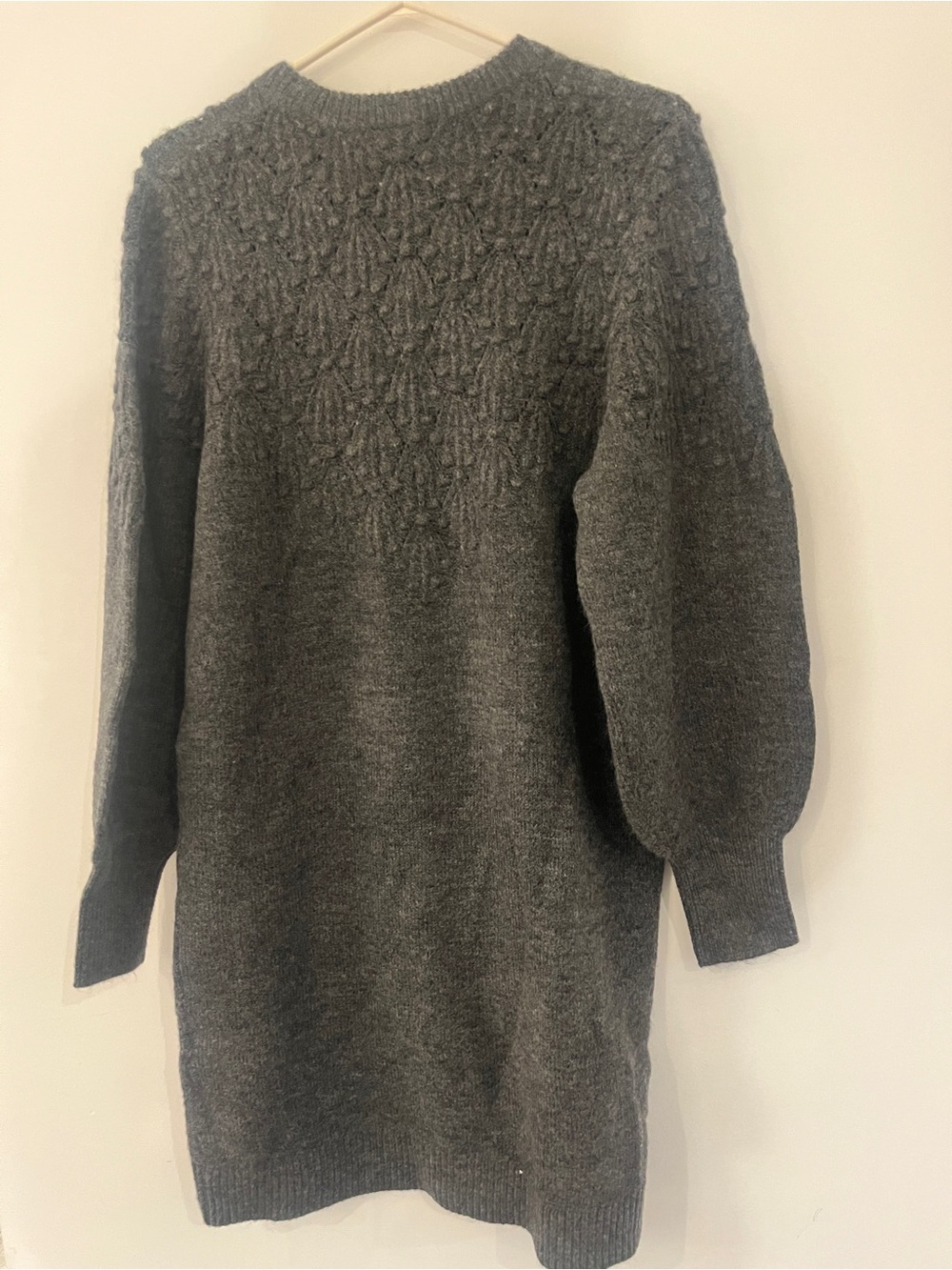 RW&CO. Charcoal Gray Crewneck Knit Dress